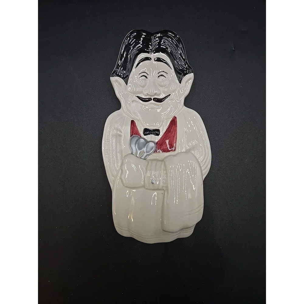 Department 56 Coffee Break Chef Spoon Rest Wall Decor Black White Decor W/‎ Box